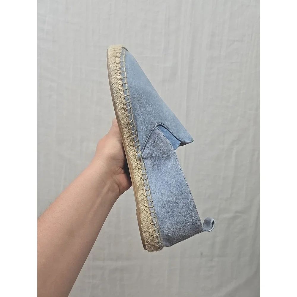 Passeggiando Ravello Women EU 41‎ US 10 Blue Suede Espadrilles Flats Shoes Spain